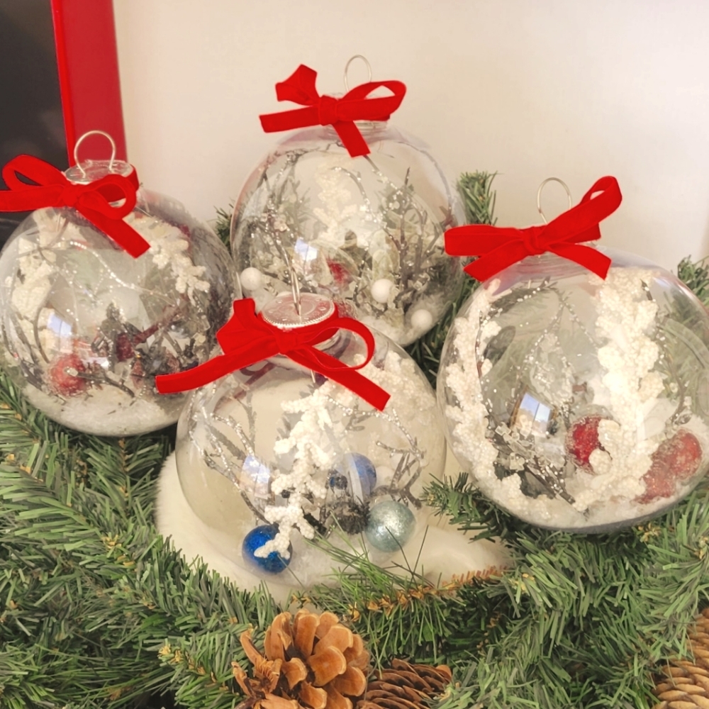 Christmas Ornaments made to order. The following are available in sets of 4.